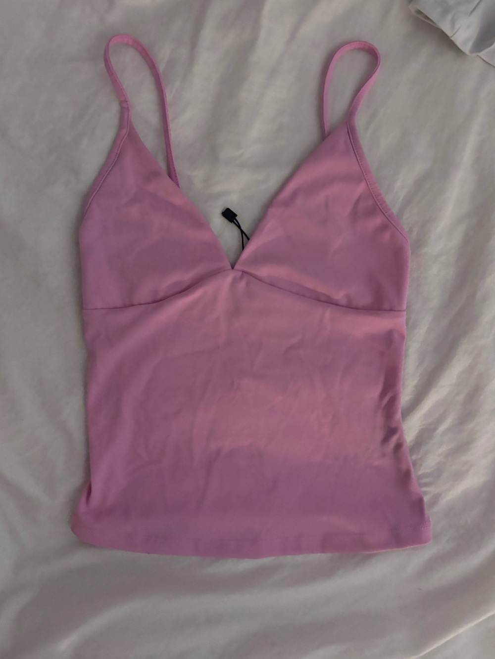 Garage Light Pop It Pink V-Neck Spaghetti Strap Scoop Cami